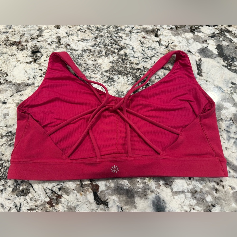 Athleta Pink Sports Bra - Picture 2 of 3